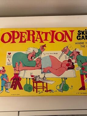 Hasbro Operation Board Game - Yellow Box with Red Logo